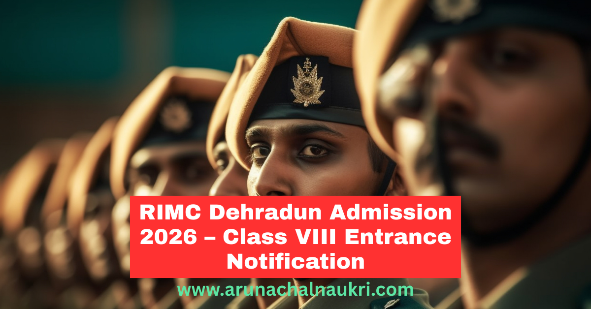 RIMC Admission 2026: Apply for Class VIII at Rashtriya Indian Military College, Dehradun