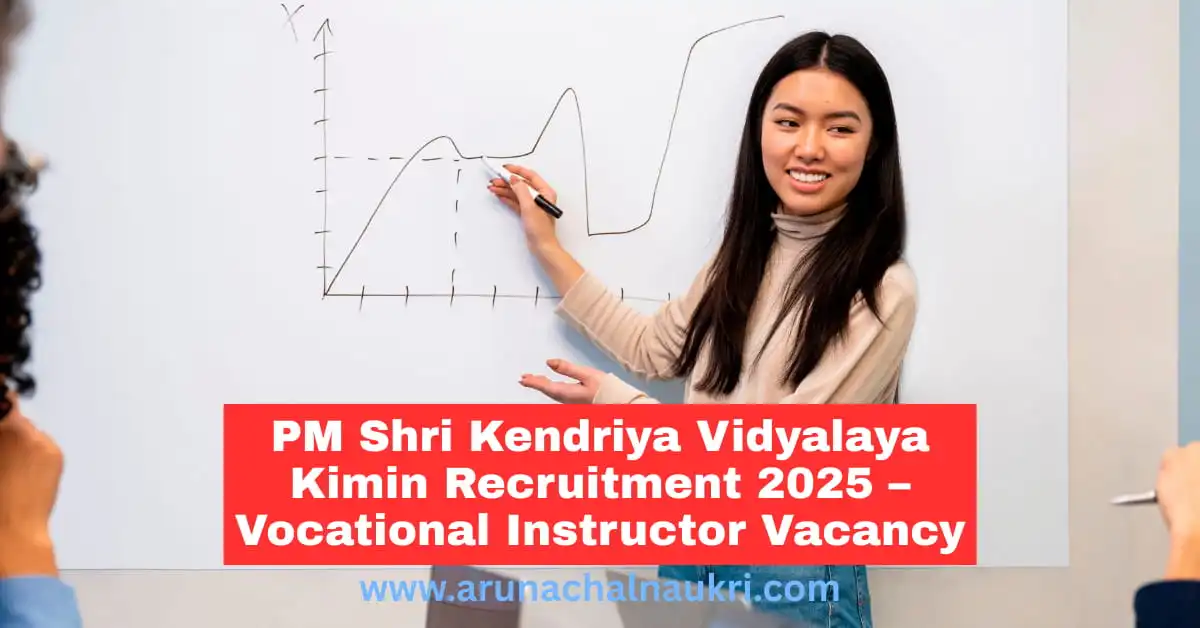 PM Shri Kendriya Vidyalaya Kimin Recruitment 2025 – Walk-in Interview for Vocational Instructor