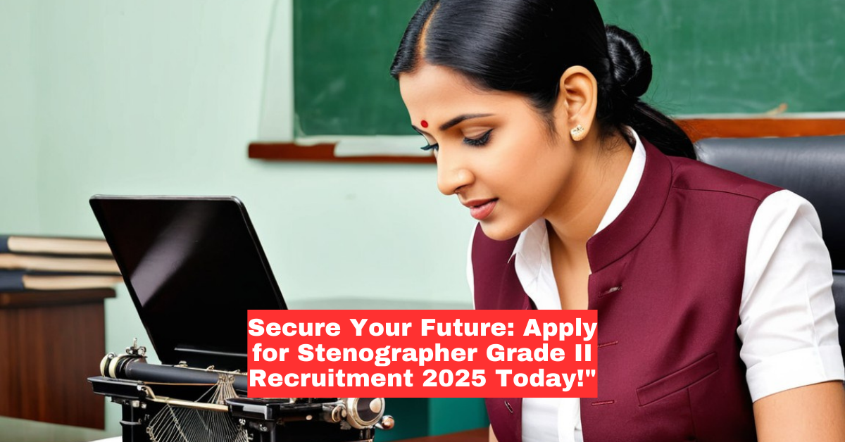 Stenographer Grade II Recruitment 2025 – Apply Now 